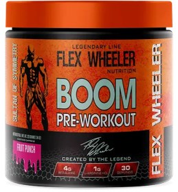 تصویر پمپ بووم فلکس ویلر – Flex Wheeler BOOM Pre Workout 