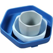 تصویر ‎ست غذاخوری هی اور شی HE OR SHE - آبی HE OR SHE