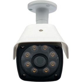 تصویر دوربین مداربسته بولت 5 مگاپیکسل دید در شب رنگی AHD مدل CA-1495 CCTV AHD Bullet 5mp WarmLight CA-1495