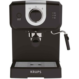 تصویر اسپرسو ساز و قهوه ساز کروپس 15 بار 1.5 لیتری مدل Krups Opio Xp320840 Krups Opio Espresso Pump Machine, Black / Silver, Plastic / Stainless Steel, Xp320840