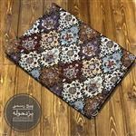 تصویر زیر سفره سنتی یزدی طرح نیلوفر ا Lotus design Yazdi tablecloth Lotus design Yazdi tablecloth