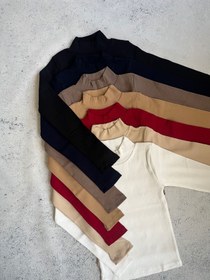 تصویر بلوز کبریتی یقه ۵ سانت - سفید 