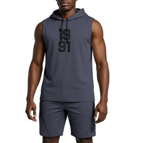 تصویر تاپ ورزشی کلاه‌دار مردانه مدل TS1985 DG 