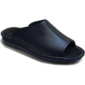 تصویر دمپایی طبی چرم دست دوز مدل سینا 