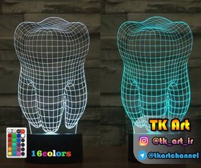 تصویر چراغ خواب طرح دندان مدل CHKH-013 سایز بزرگ 