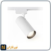 تصویر چراغ ریلی 30 وات بدنه سفید نور آفتابی 