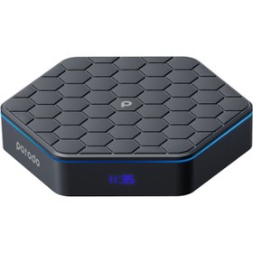 تصویر پخش کننده تلویزیون پرودو مدل PD-ATVBX porodo TV Box Android ATVBX DUAL WIFI Bluetooth PD-ATVBX