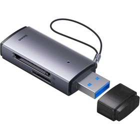 تصویر رم ریدر بیسوس مدل WKQX060013 ا Baseus WKQX060013 USB-A to SD/TF Card Reader Baseus WKQX060013 USB-A to SD/TF Card Reader