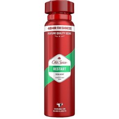 تصویر اسپری ضدتعریق آلمانی اولد اسپایس old spice سری 48HR FRESHNESS مدل RESTART حجم ۱۵۰میل OLD SPICE DEODORANT SPRAY RESTART 150MIL