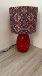 تصویر آباژور پایه گلدانی قرمز 