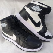 تصویر کفش جردن ساق دار مردانه رنگ مشکی سایز ۳۷ تا ۴۰ 