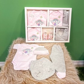 تصویر ۱۹ تکه بیمارستانی کوکالو طرح رنگین کمان و تک شاخ 