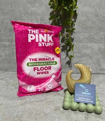 تصویر دستمال مرطوب پینک مدل کفپوش(تی) Pink