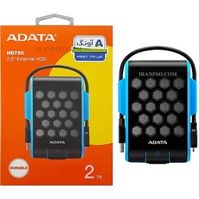 تصویر هارد HDD لپ تاپ 2 ترابایت Adata HD720 External آبی-گارانتی آونگ 