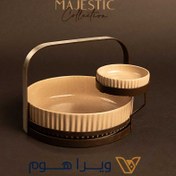 تصویر سالاد خوری طرح مجستیک با جای سس 