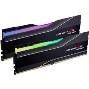 تصویر رم کامپیوتر جی اسکیل دو کاناله مدل Trident Z5 Neo RGB فرکانس 6000 مگاهرتز DDR5 تایمینگ CL30 حافظه 32 گیگابایت G.SKILL Trident Z5 Neo RGB Dual Channel CL30 6000MHz DDR5 32GB Computer RAM