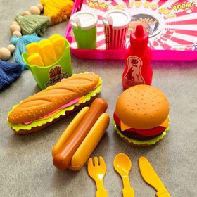 تصویر اسباب بازی سینی فست فود 