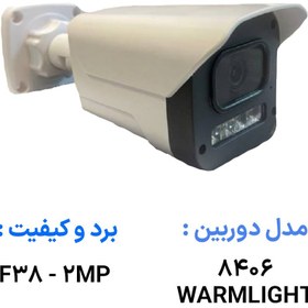 تصویر دوربین مداربسته AHD مدل 8406 برد F38 2MP 