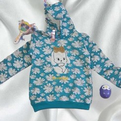 تصویر هودی دخترانه جنس ملانژ تو کرکی - 55 