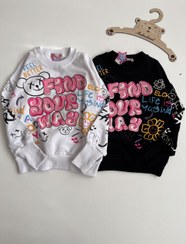 تصویر بلوز دخترانه تمام چاپ 