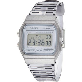 تصویر ساعت مچی اورجینال زنانه کاسیو Casio طوسی | طوسی| طوسی| کد رفرنس F-91WS-8DF کد محصول:66704