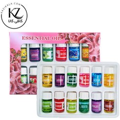 تصویر پک ۱۲ عددی اسانس روغنی گیاهی عطرینه مناسب دستگاه بخور 