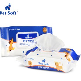 تصویر دستمال مرطوب مخصوص حیوانات خانگی Banyo Pet Wipes