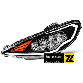 تصویر چراغ جلو اسپرت 206مدل کدنزا(جفت) - طراحی با رنگ دلخواه(سفارشی) ا 206 Headlight Kadenza Model 206 Headlight Kadenza Model