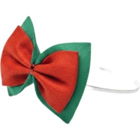 تصویر تل مو نمدی مدل پاپیونی 