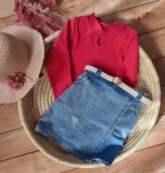 تصویر بلوز و دامن شلوارکی 