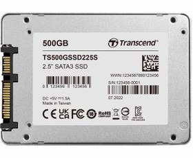 تصویر اس اس دی اینترنال ترنسند مدل Transcend SSD225S ظرفیت 500 گیگابایت Transcend SSD225S SATA 3 500GB Internal SSD