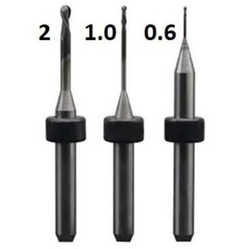 تصویر فرز زیرکونیا - سایز 2 میلی متر - شفت 4 Cutting Tools Zirconia Milling burs - 2mm - Shank 4mm