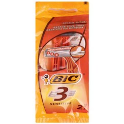 تصویر تیغ 3 لبه پوست حساس 3 عددی بیک Sensitive 3 Edges Disposable Blade 3 Bic