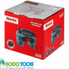 تصویر مینی کمپرسور سه کاره فندکی رونیکس با کیف مدل RH-4260B RONIX RH 4260B Mini Air Compressor