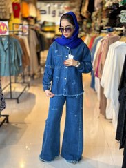 تصویر کت جین آستین جداشو کد ۳۰۳۳ 