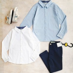 تصویر پیراهن پسرانه برند C - سفید / ۲ سال Boy shirt