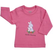 تصویر تیشرت نخی آستین بلند نوزاد دخترانه روکو مدل 40030080 