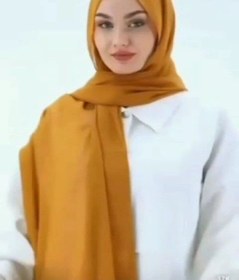 تصویر شال شیفون مشکی 