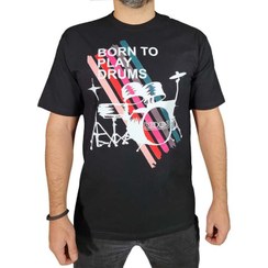 تصویر تی شرت مشکی طرح درامز 