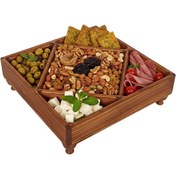 تصویر سینی سرو چوبی میلا 