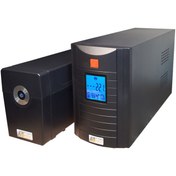 تصویر یو پی اس لاین اینتراکتیو 1200 ولت آمپر باتری خارجی PELANK 
