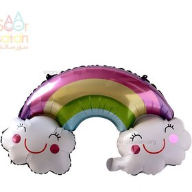 تصویر بادکنک فویلی رنگین کمان 