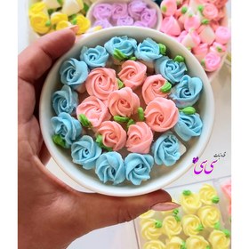 تصویر قندآیسینگ رزت حبه ای - قرمز 