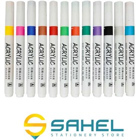 تصویر ماژیک 12 رنگ اکرولیک 