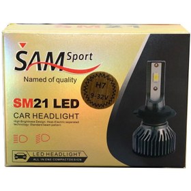 تصویر هدلایت sam 21 LED 