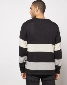 تصویر سویشرت راه‌راه برند only & sons Striped Sweatshirt