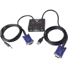 تصویر سوییچ شبکه KVMبا پشتیبانی صدا دی لینک KVM222 ا KVM-222 2-Port KVM Switch with Audio Support Dlink switch KVM-222 2-Port KVM Switch with Audio Support Dlink switch