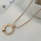 تصویر آویز حلقه‌ای نگین‌دار 