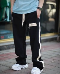 تصویر شلوار جاگر مردانه پارچه گلکسی گرم بالا با نوار کنفی لوکس 