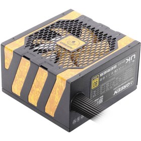 تصویر منبع تغذیه کامپیوتر گرین مدل GP800A-UK EVO 80 Plus Gold توان 800 وات Green GP800A-UK EVO 80 Plus Gold 800W Computer Power Supply